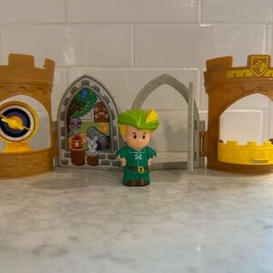 FISHER PRICE LITTLE PEOPLE ROBIN HOOD POP OPEN CASTLE WITH EDDIE